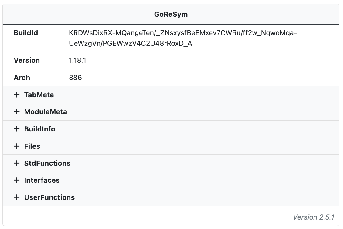 UnpacMe 7.4.0 – SourceIntel, Go Symbols, Search Filters